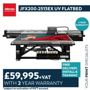 Mimaki JFX200-2513 EX Uv printer summer offer