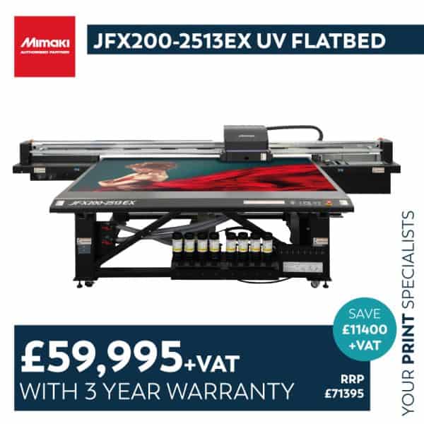 Mimaki JFX200-2513 EX autumn offer at Your Print Specialists