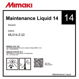 Mimaki cleaning cartridge Maintenance Liquid ML014 Z 22