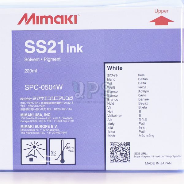 Mimaki SS21 Label WHITE
