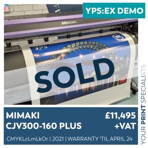 SM Second User Mimaki CJV300plus ex demo SOLD