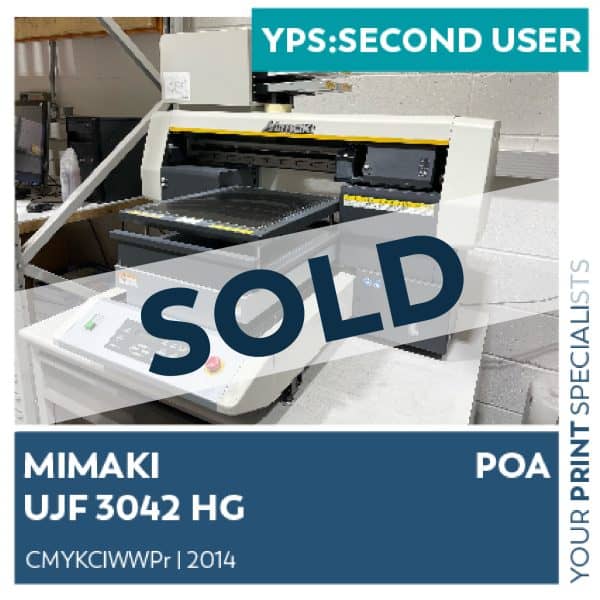SM Second User Mimaki UJF 3042 HG 2014 SOLD