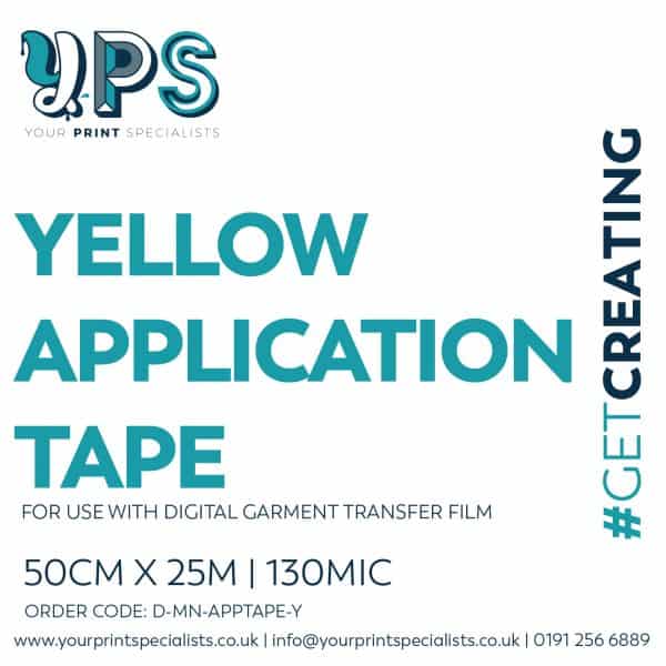 YPS Yellow Application Tape Label 01