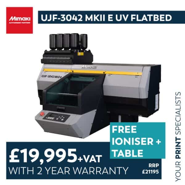 Mimaki UJF-3042 mkII e autumn offer at YPS