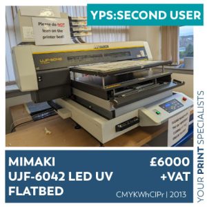 Second User Sold Mimaki UJF-6042 UV Flatbed