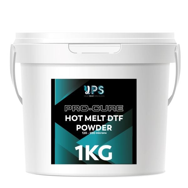 Pro-Cure DTF Adhesive Powder 120-200 microns 1kg tub