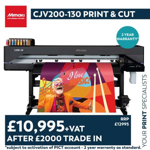 Mimaki CJV200-130 printer offer jan 25