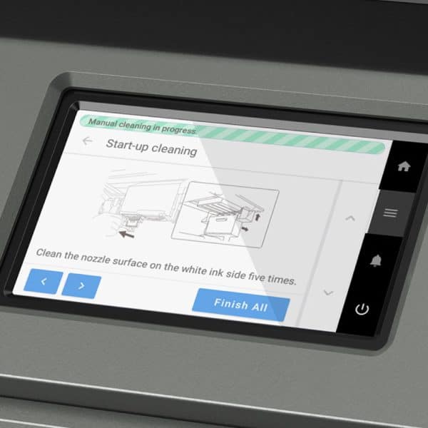 Roland TY-300 DTF Printer Control Panel